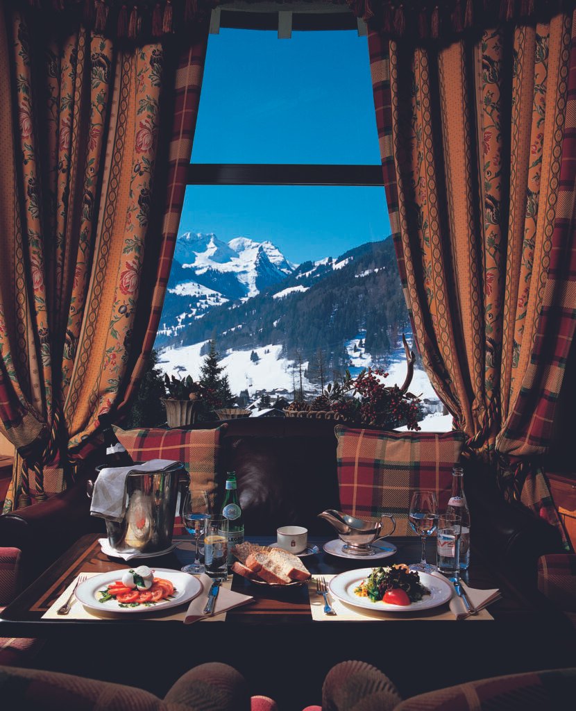 dining at gstaad palace