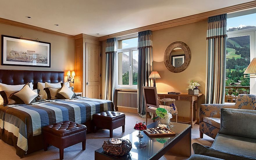 overview of gstaad palace over view