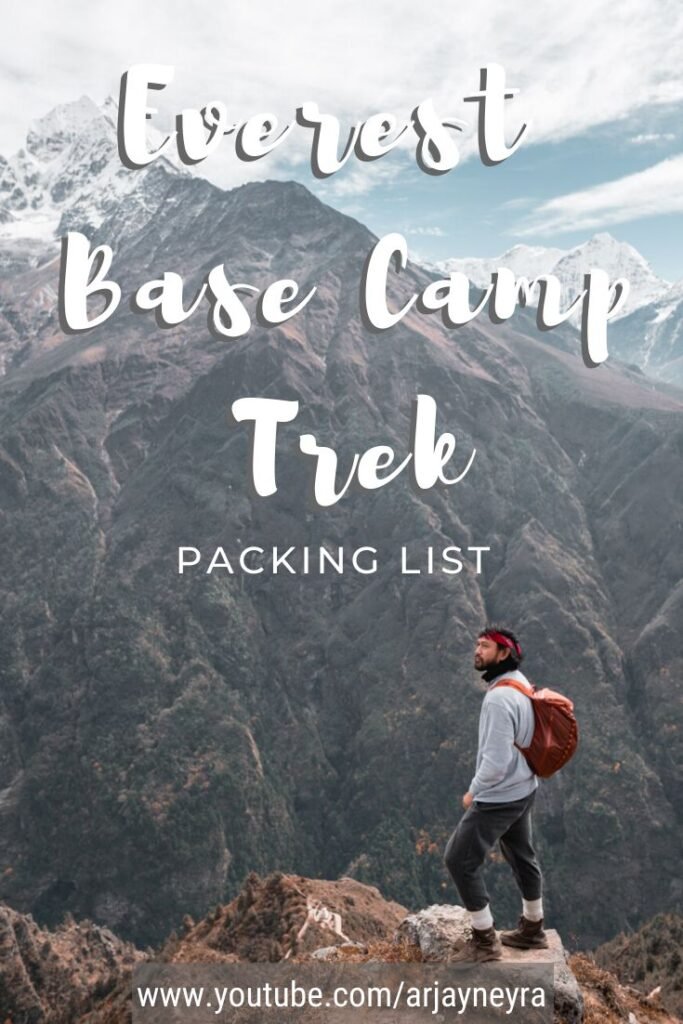 packing list for the everest trek packing list for the everest trek